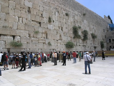 mur des lamentations  a Jerusalem