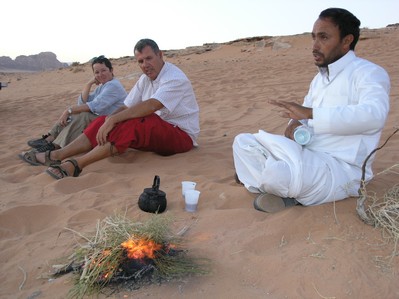 thé dans le desert